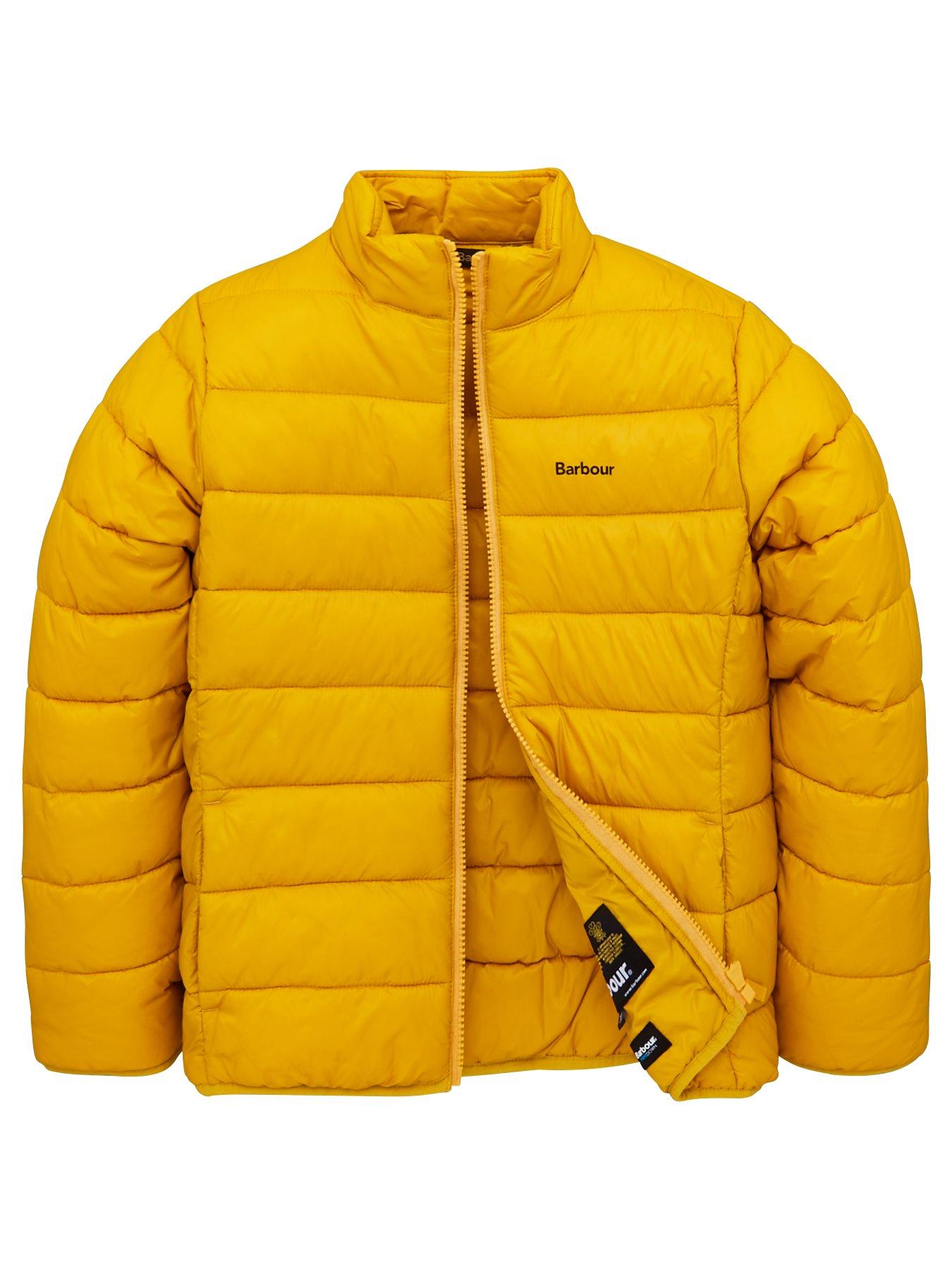 yellow barbour coat