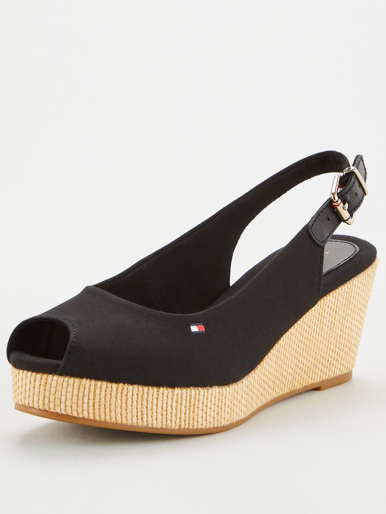 tommy hilfiger slingback wedges