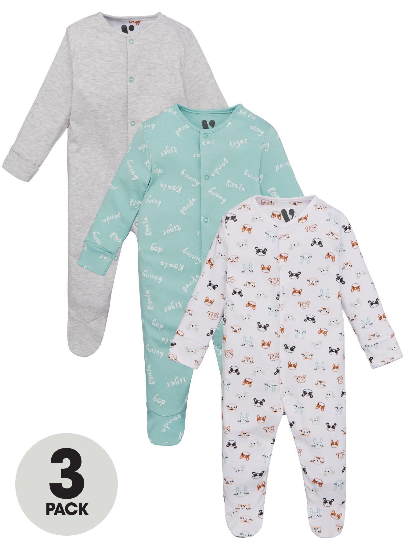 Baby Boys Paw Patrol 2Pack Bodysuits Babygrow Sleepsuit Pyjamas Newborn-6Months