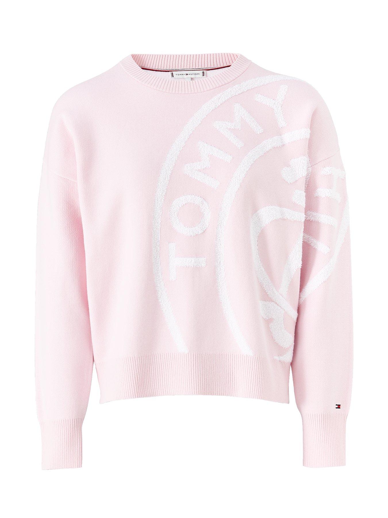 baby pink tommy hilfiger jumper