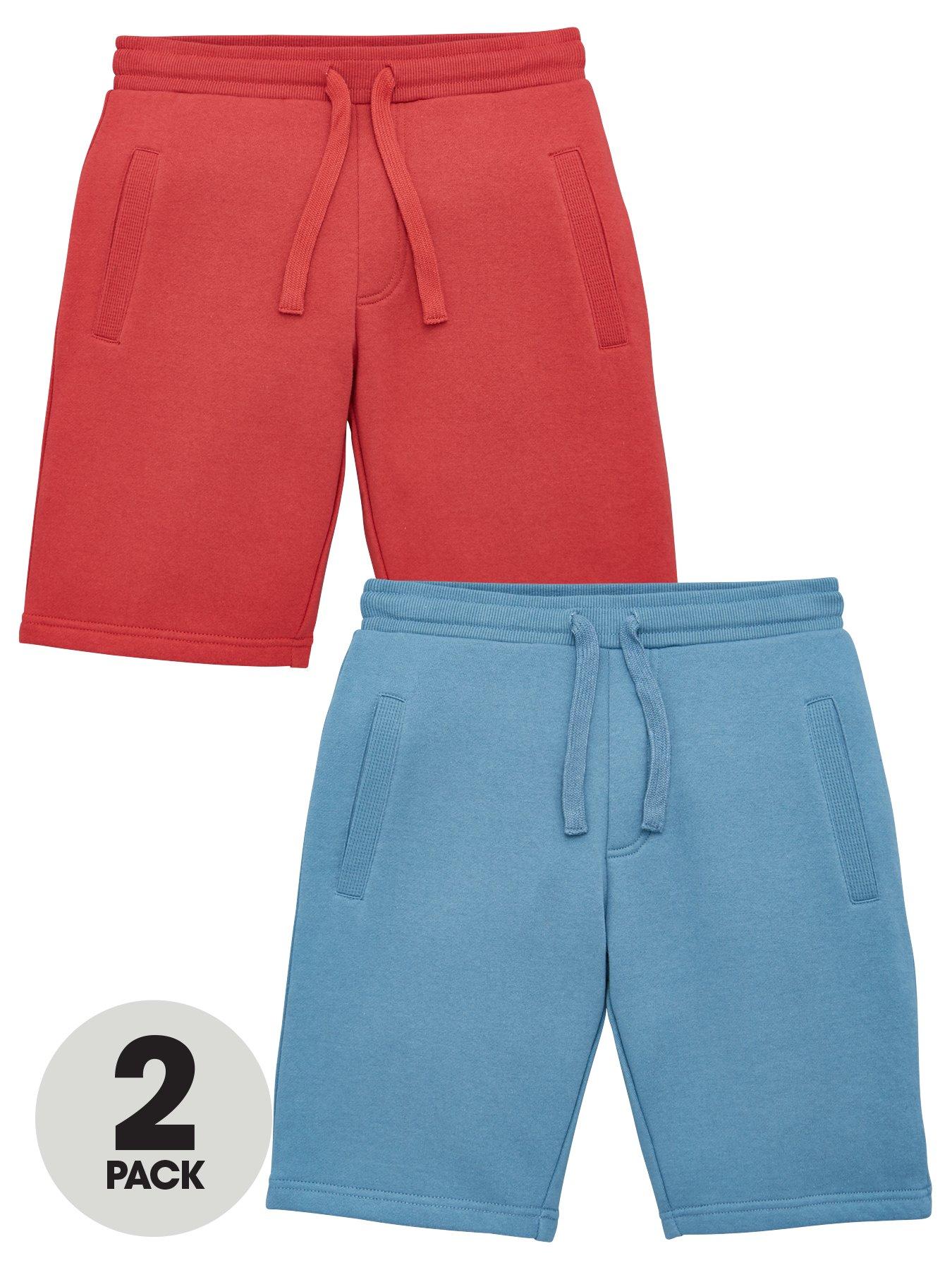 blue jogger shorts