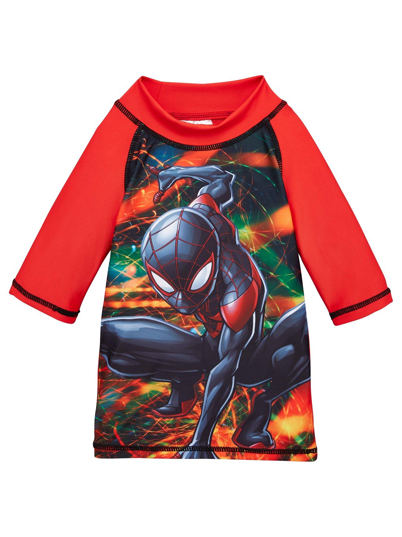 spiderman swim shirt