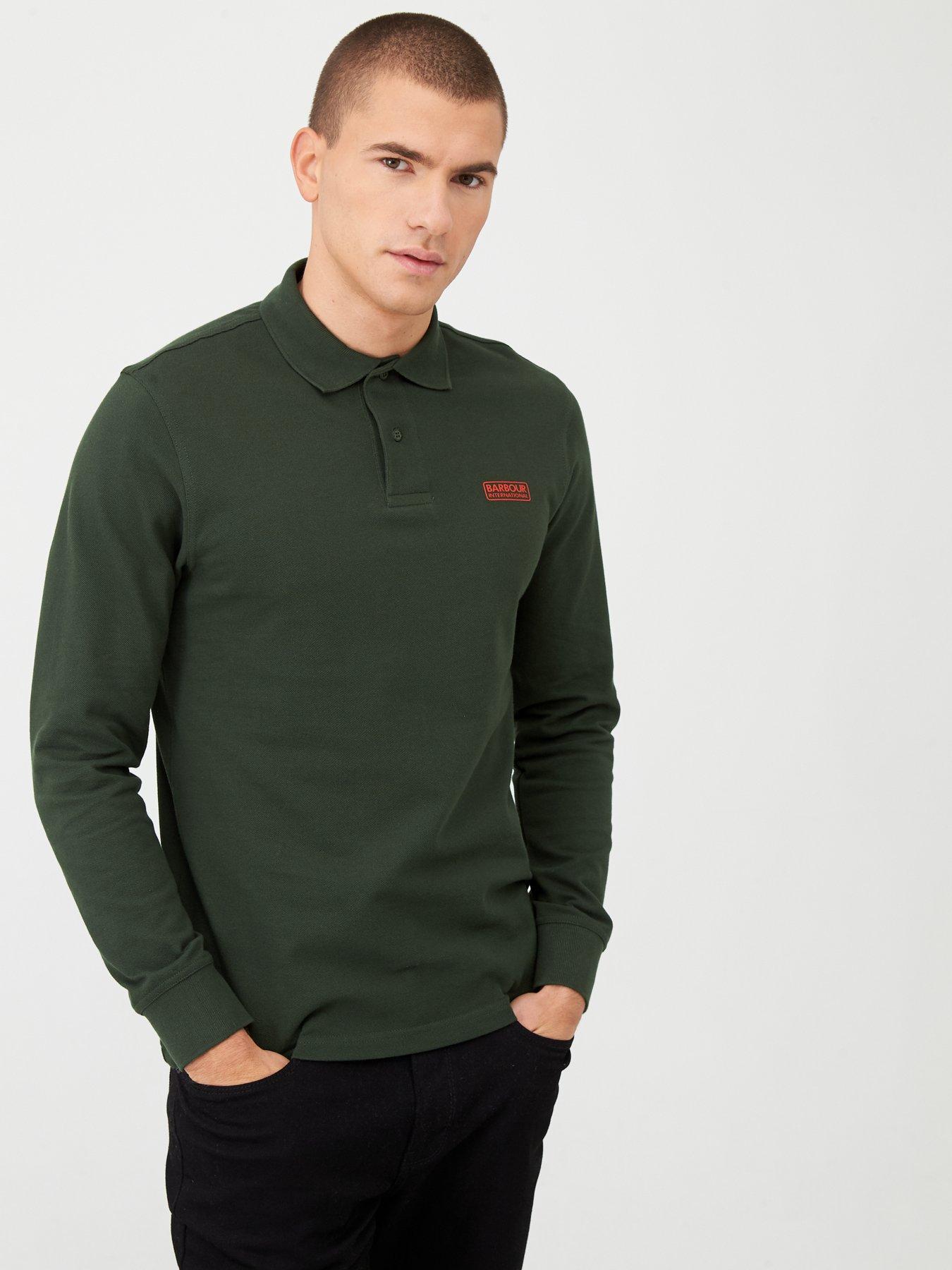 barbour long sleeve polo