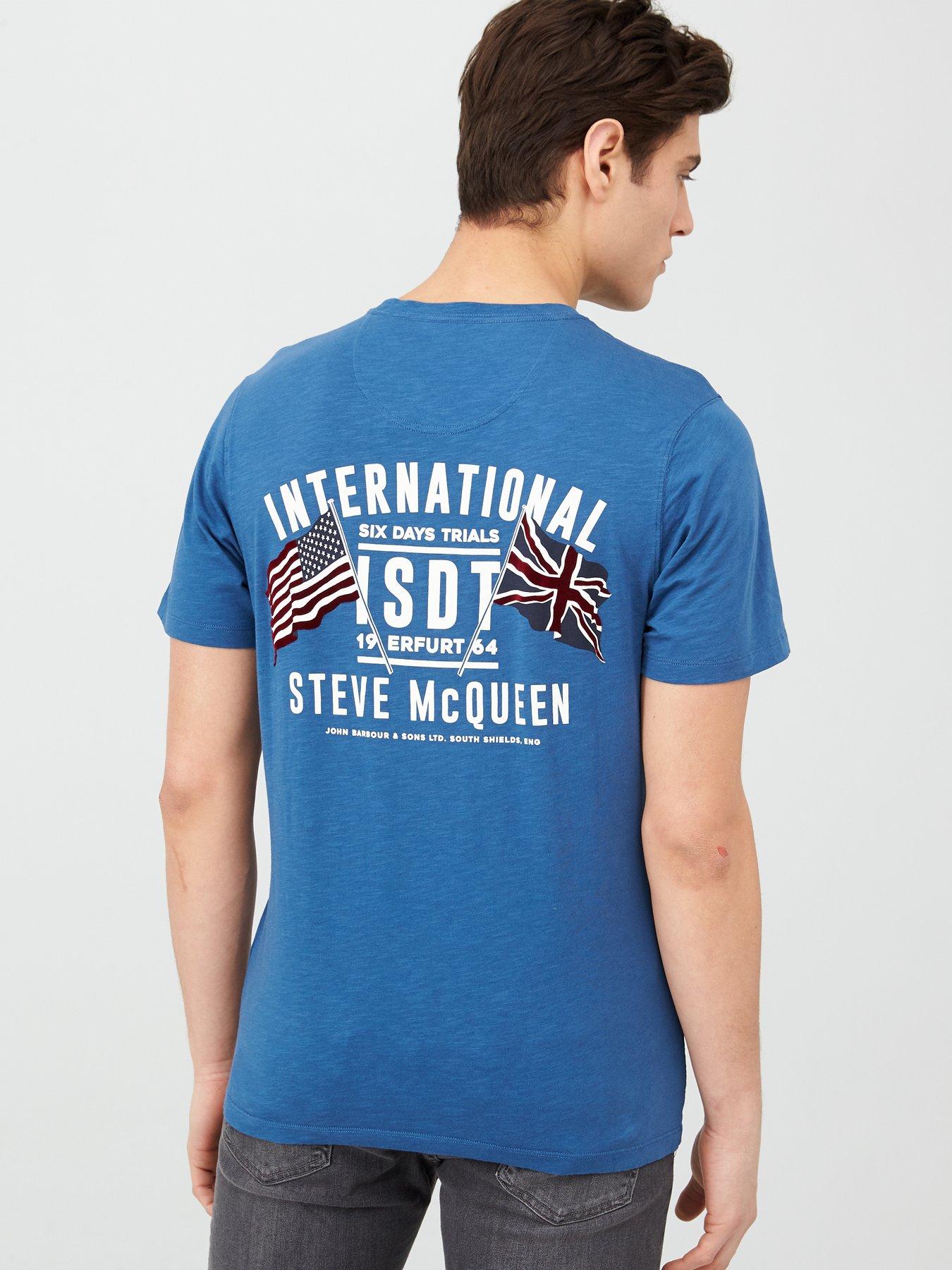 barbour international steve mcqueen t shirt