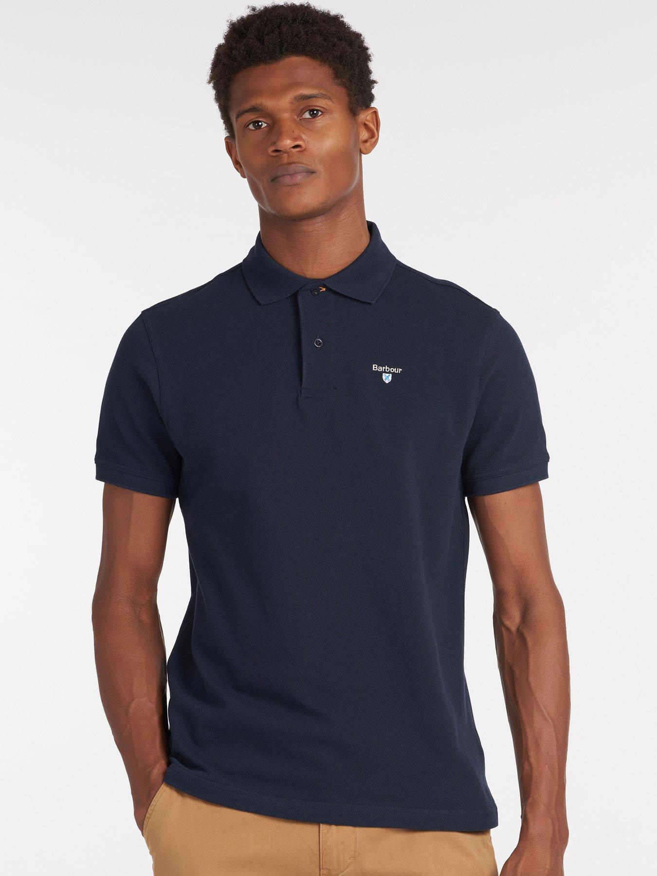 navy barbour polo shirt
