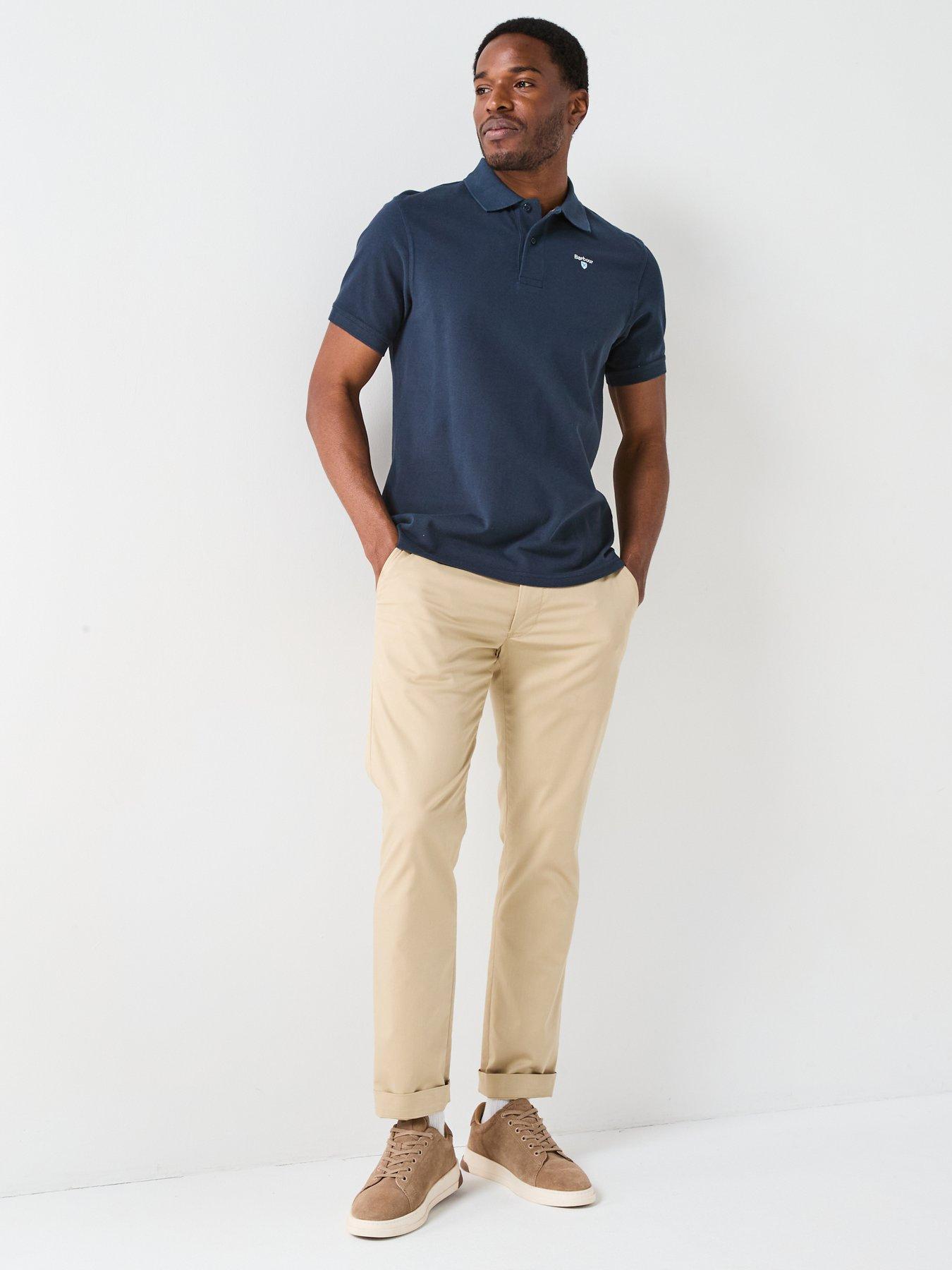 Image 3 of 6 of Barbour Sports Tailored Fit Polo Shirt - Navy