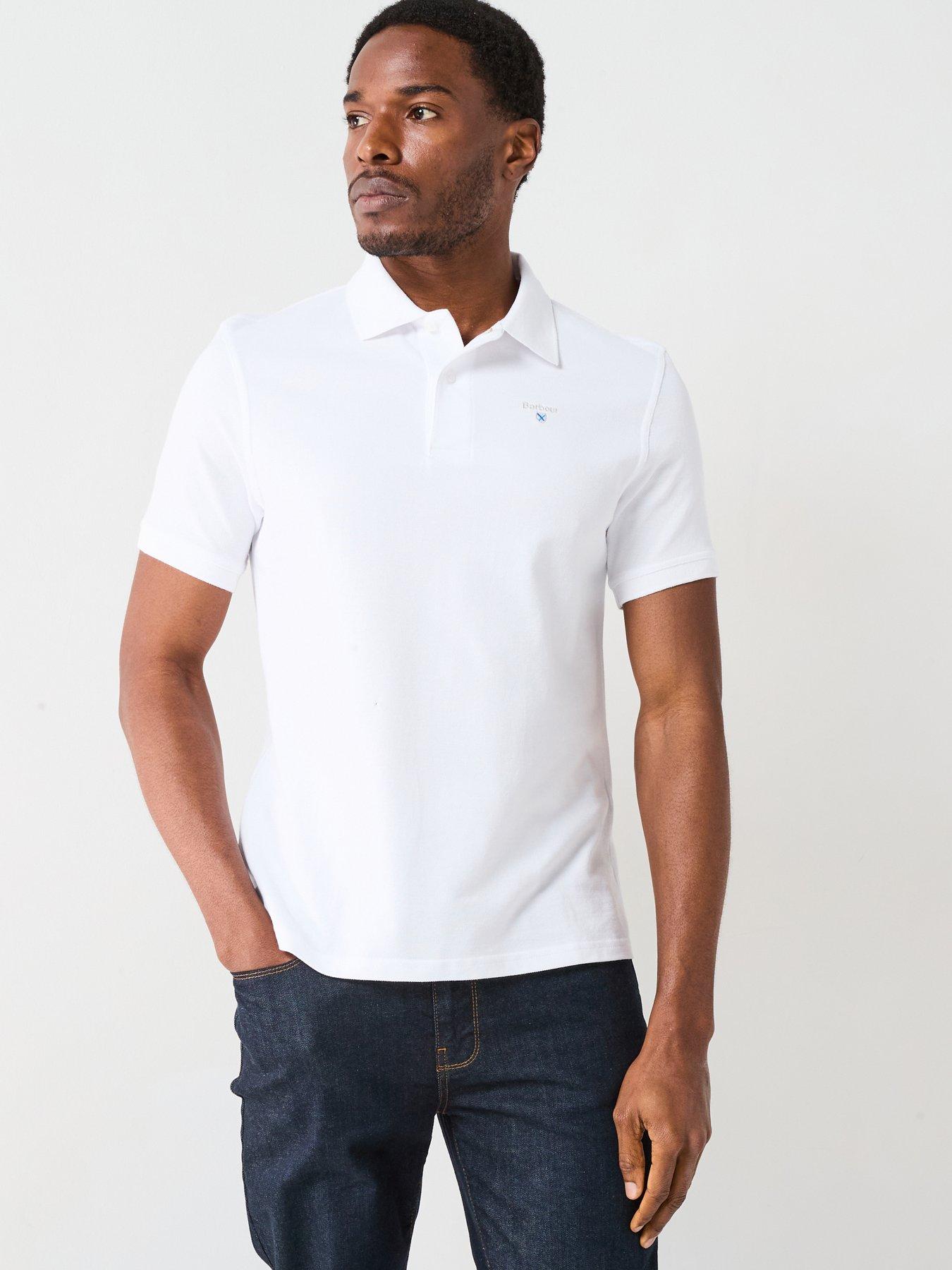 Barbour Sports Tailored Fit Polo Shirt White very