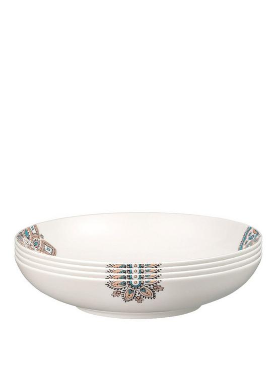 front image of denby-monsoon-mandala-pasta-bowls-ndash-set-of-4