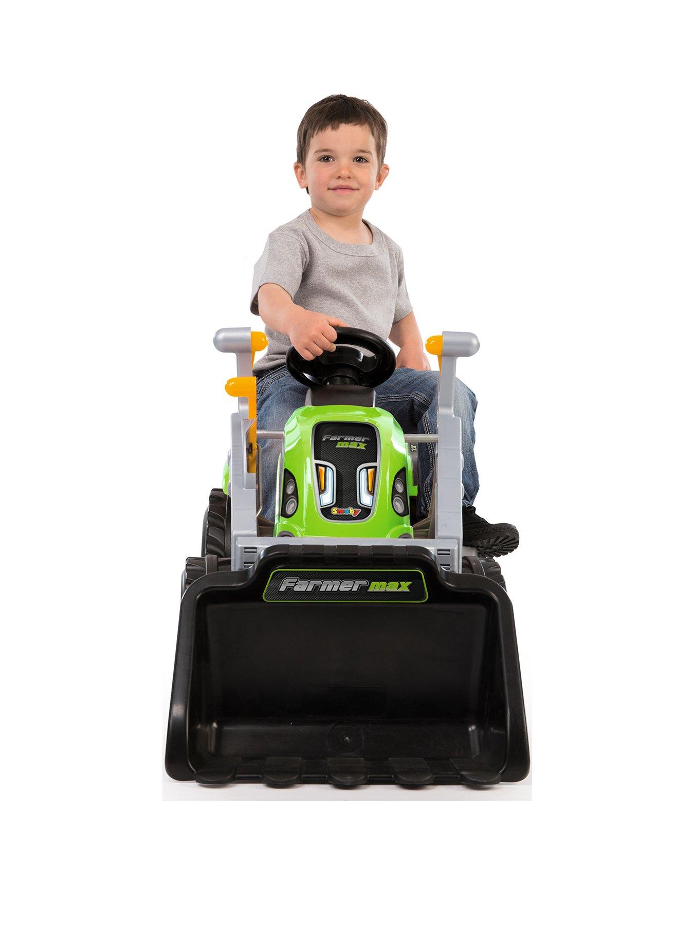 Smoby Green Tractor With Scoop And Trailer review