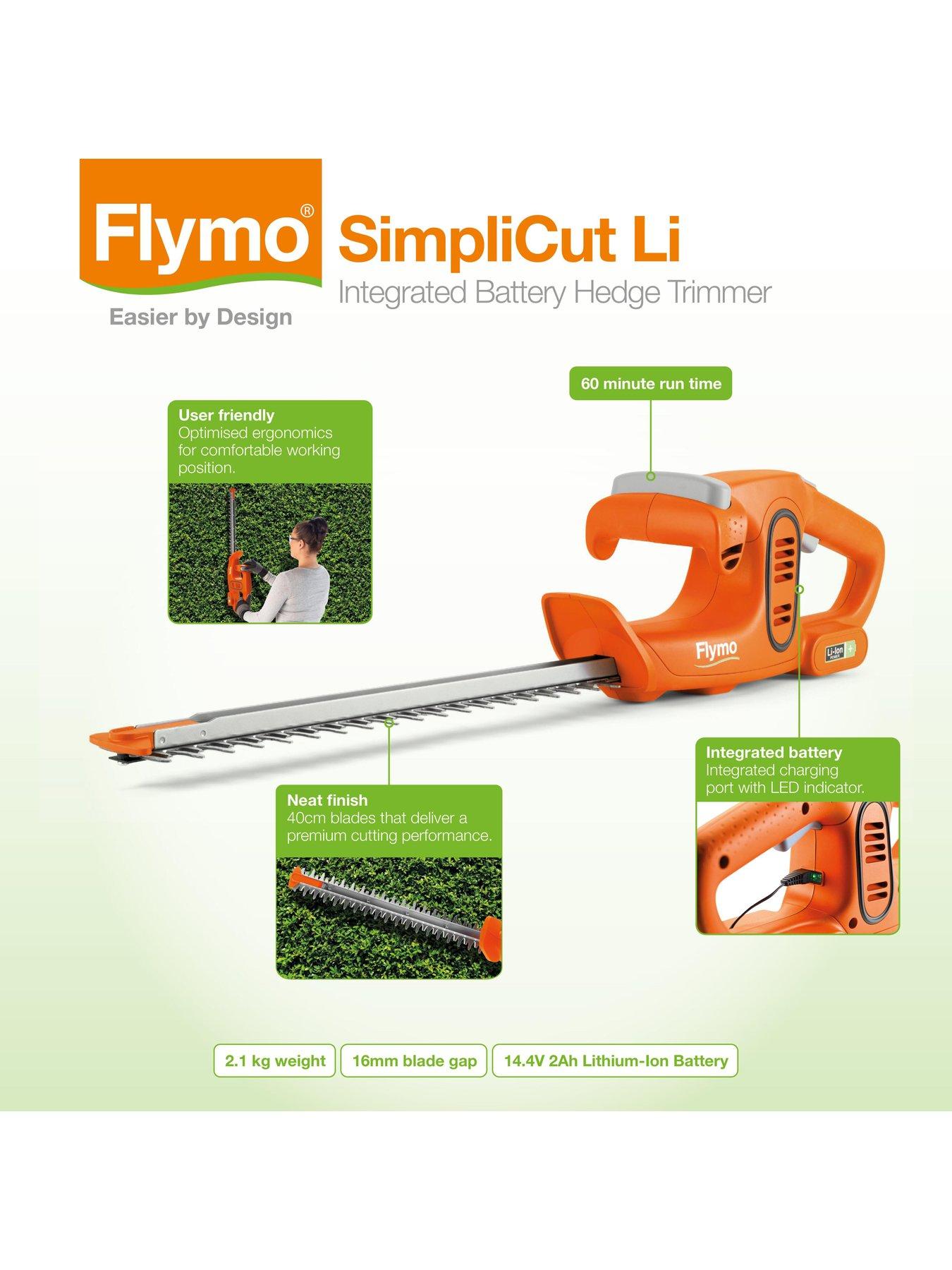 Image 2 of 6 of Flymo SimpliCut Li Integrated Cordless Hedge Trimmer