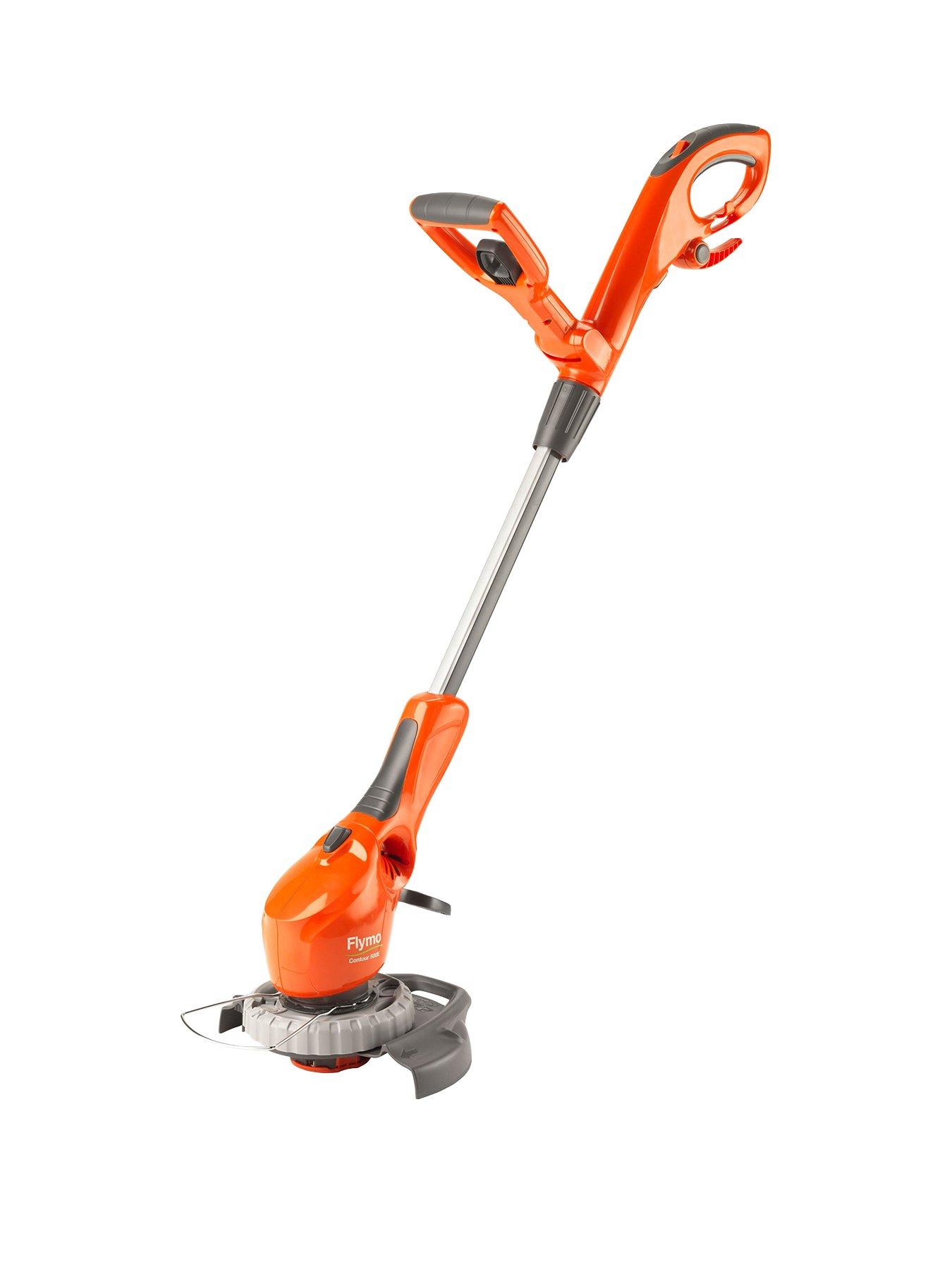 Product photograph of Flymo Contour 500e Corded 3-in-1 Grass Trimmer Shrubber And Edger from very.co.uk