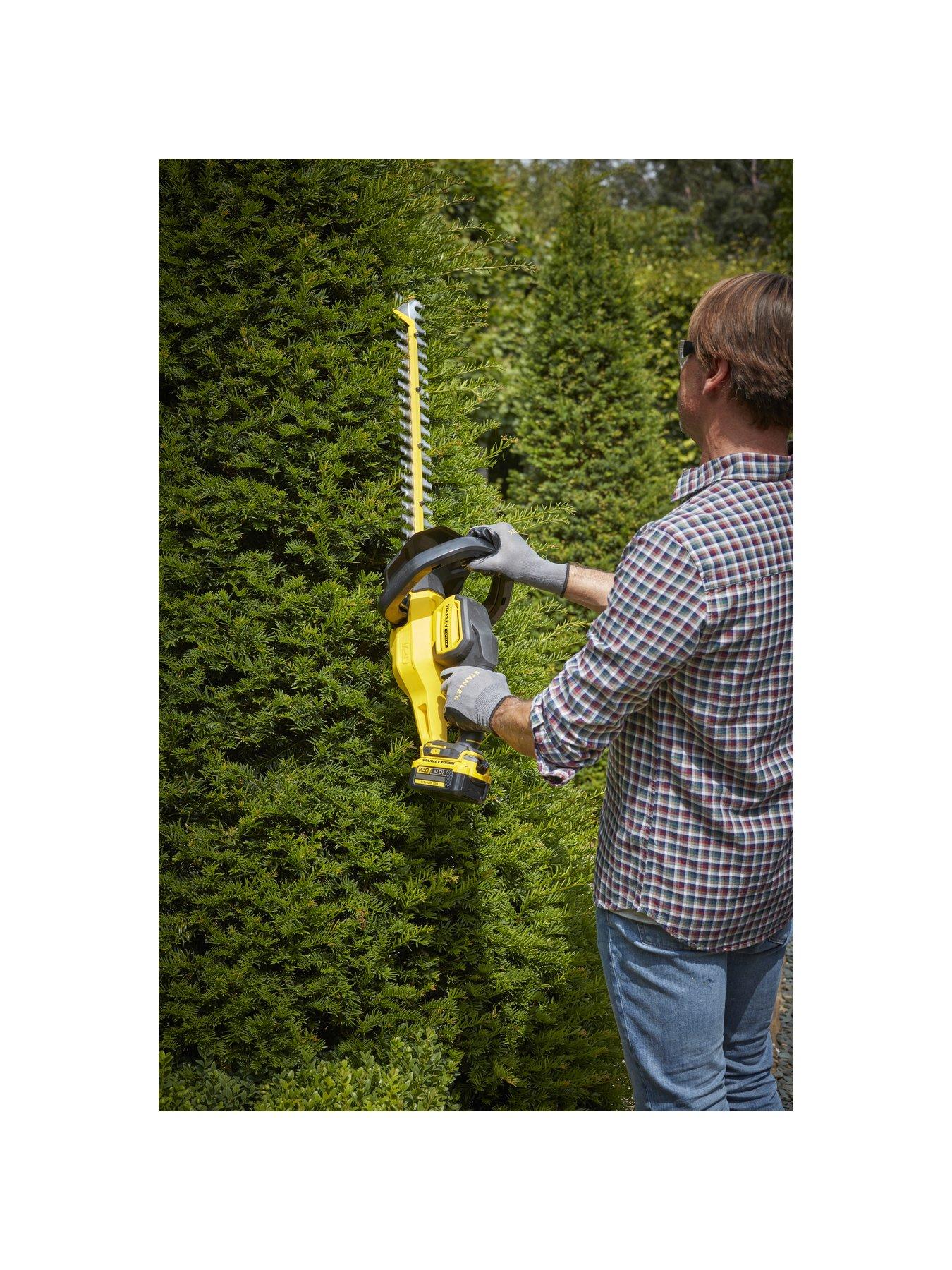 Stanley cordless on sale hedge trimmer