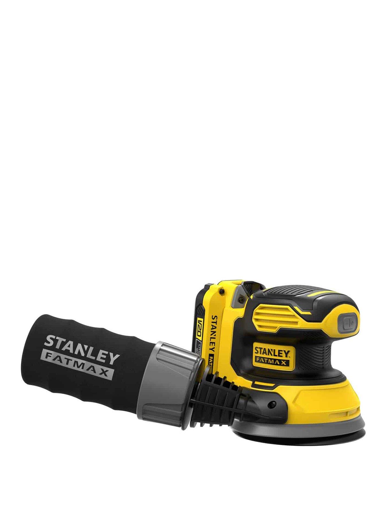 Product photograph of Stanley Fatmax Sfmcw220d1s-gb V20 18v Lithium Ion Cordless Random Orbit Sander V20 Ros 1 X 2 0ah Battery from very.co.uk