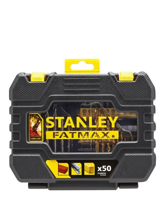 front image of stanley-fatmax-50-piece-drilling-and-screwdriving-set-sta88542-xj