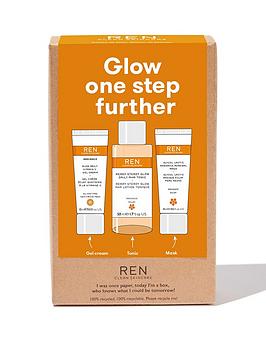 REN Glow One Step Further Radiance Skincare Gift Set