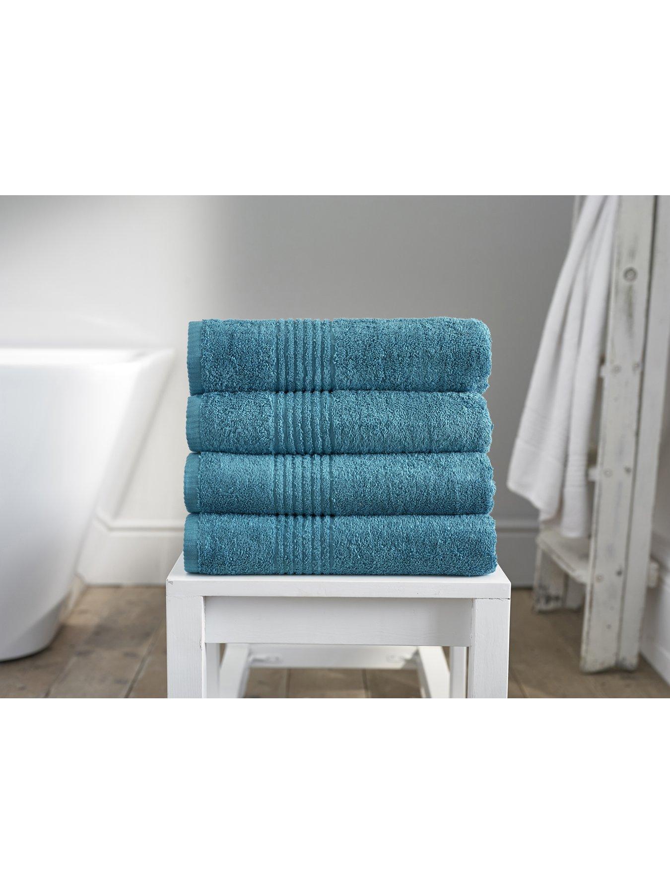 teal towels