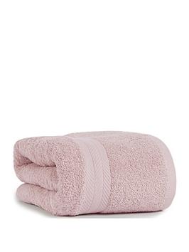 Product photograph of Everyday 100 Cotton 450 Gsm Quick Dry Jumbo Bath Sheet - Blush from very.co.uk