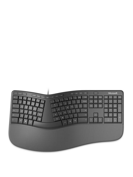 front image of microsoft-ergonomic-keyboard