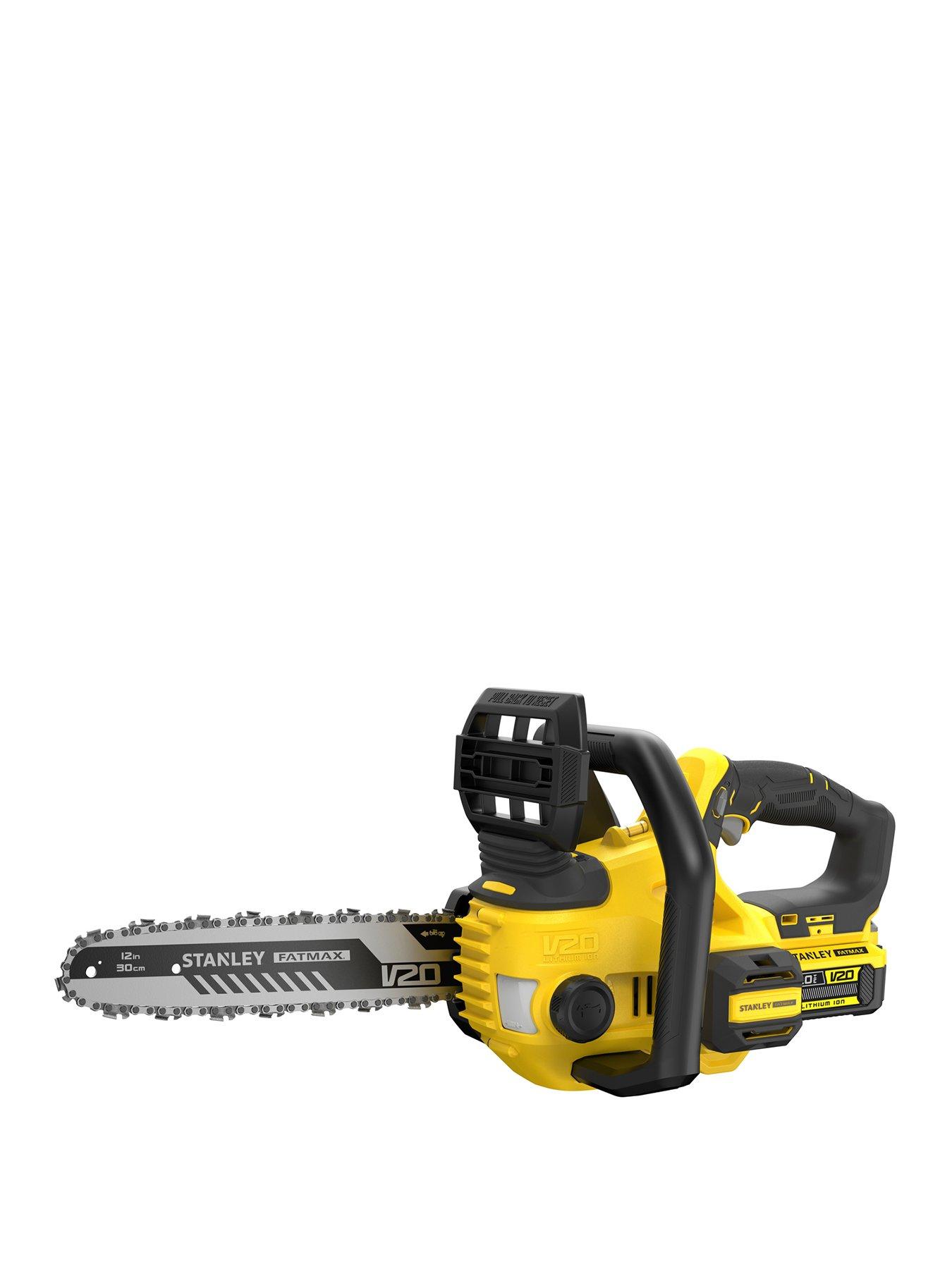 Stanley FatMax SFMCCS630M1 GB V20 18V Lithium Ion Cordless Chainsaw with 4.0AH Battery Very