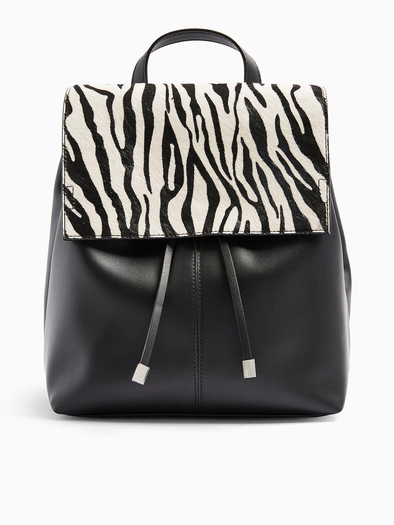 topshop zebra bag