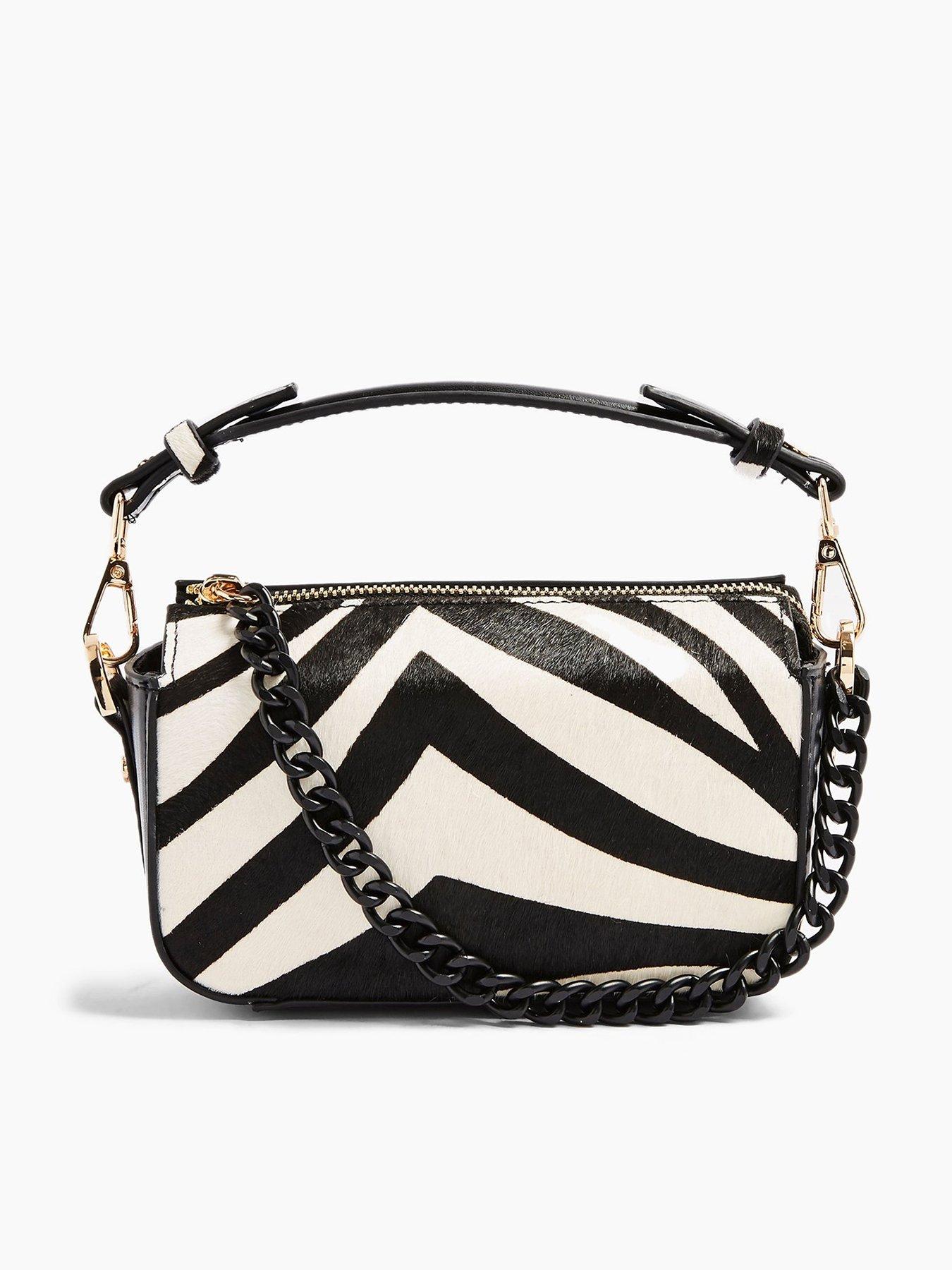 topshop zebra bag