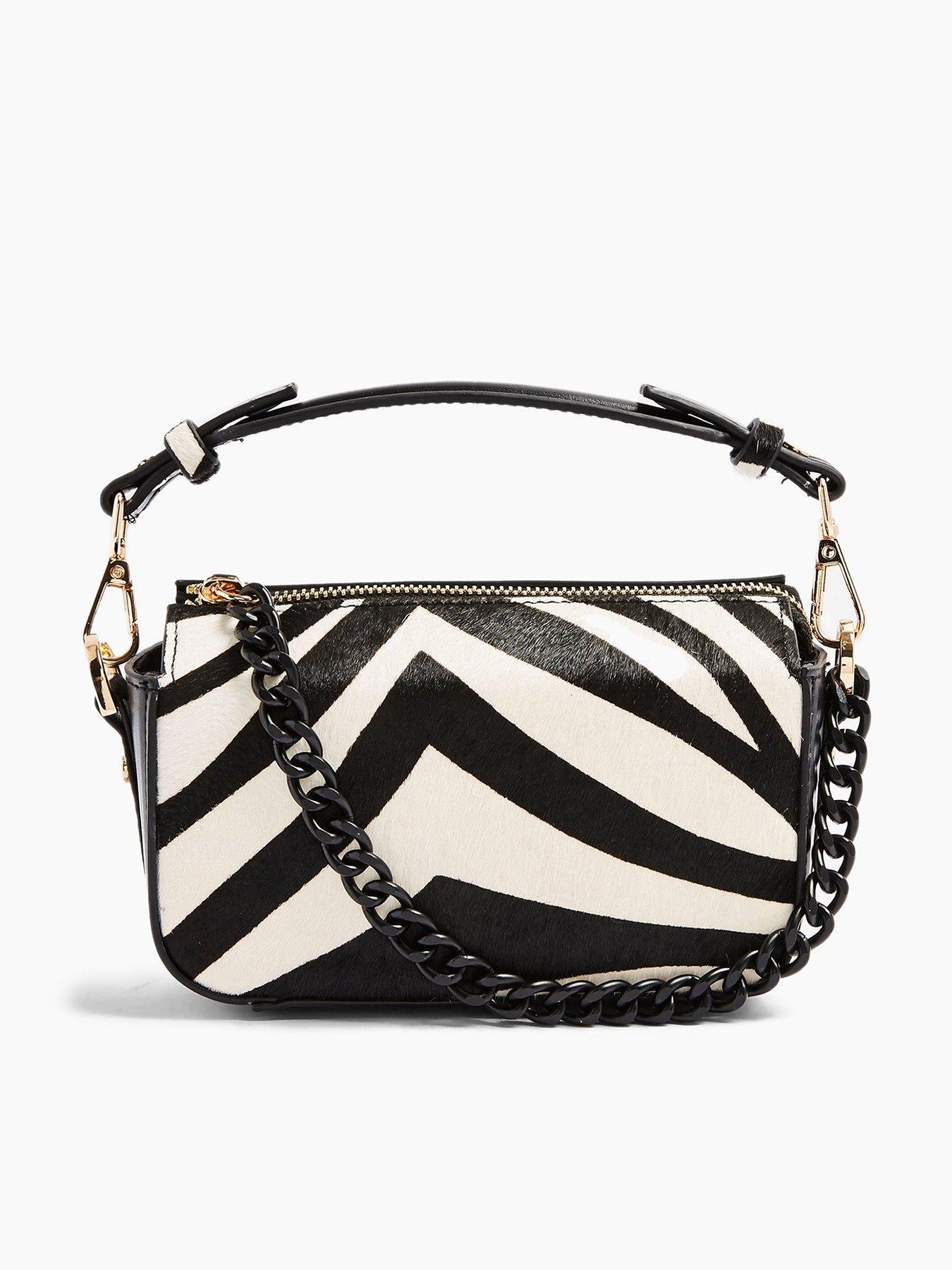 topshop zebra bag