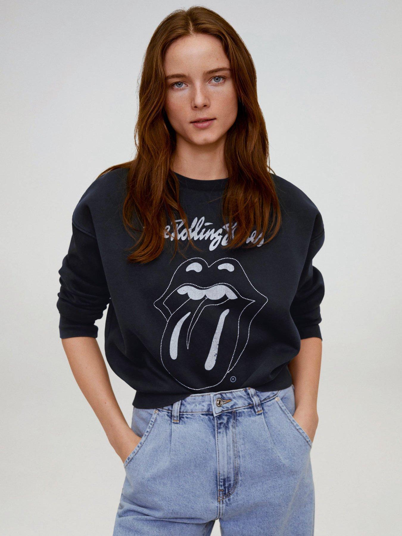 mango rolling stones sweatshirt