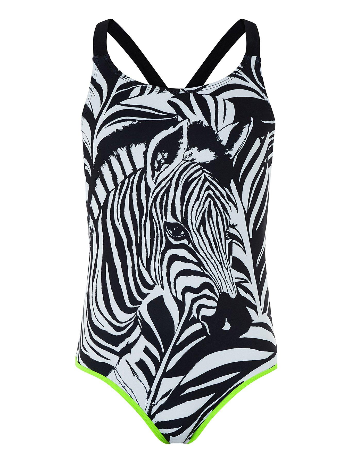 Monsoon Girls Storm S.E.W Zara Zebra Swimsuit review