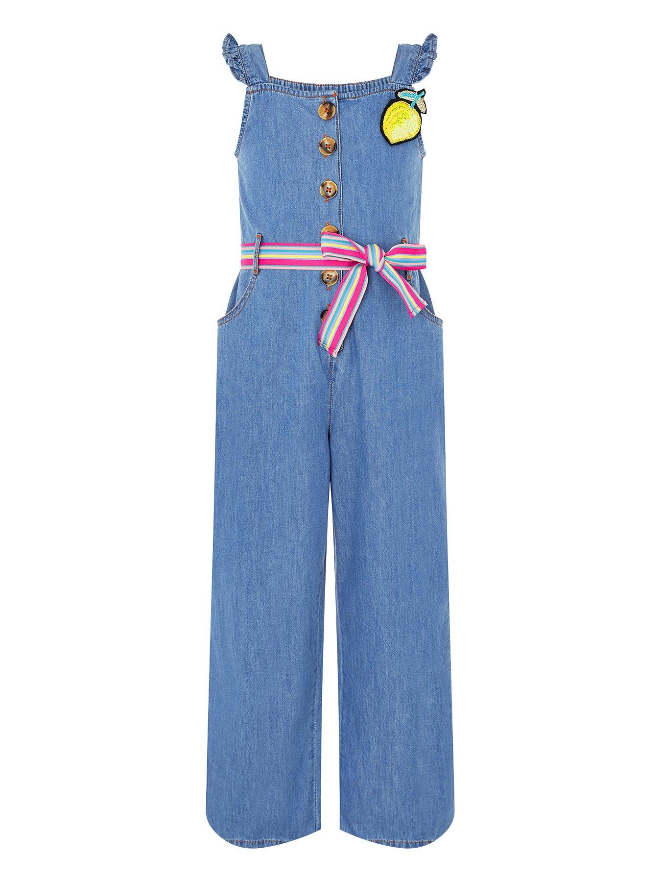 girls blue jumpsuit