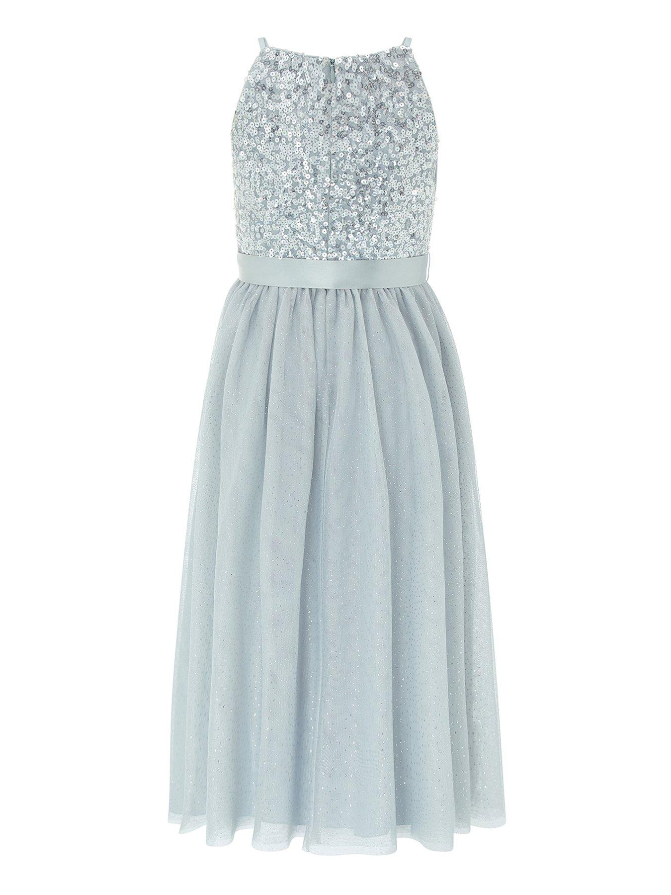 truth maxi dress silver