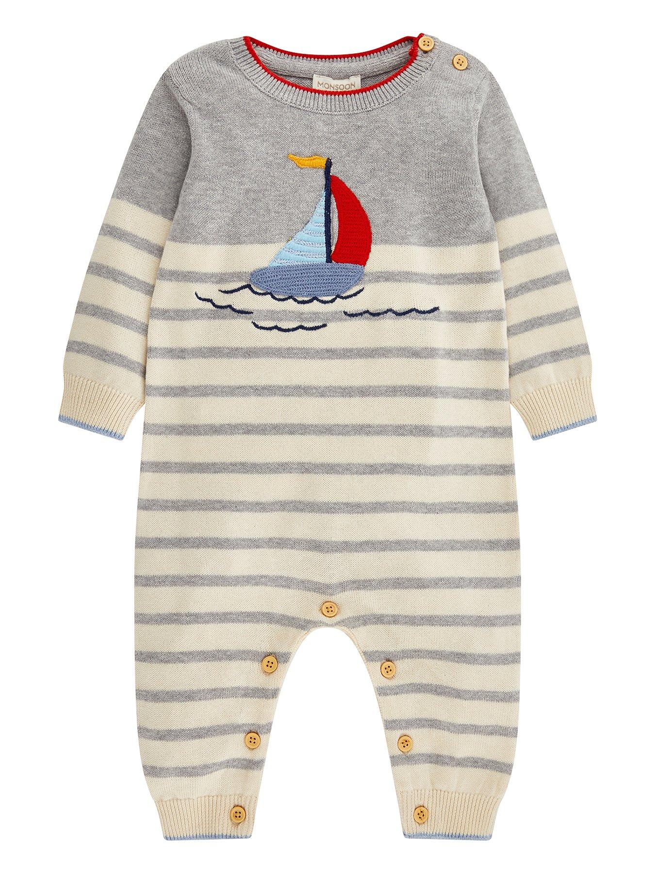 Monsoon Baby Boys Freddie Boat Knitted Sleepsuit review