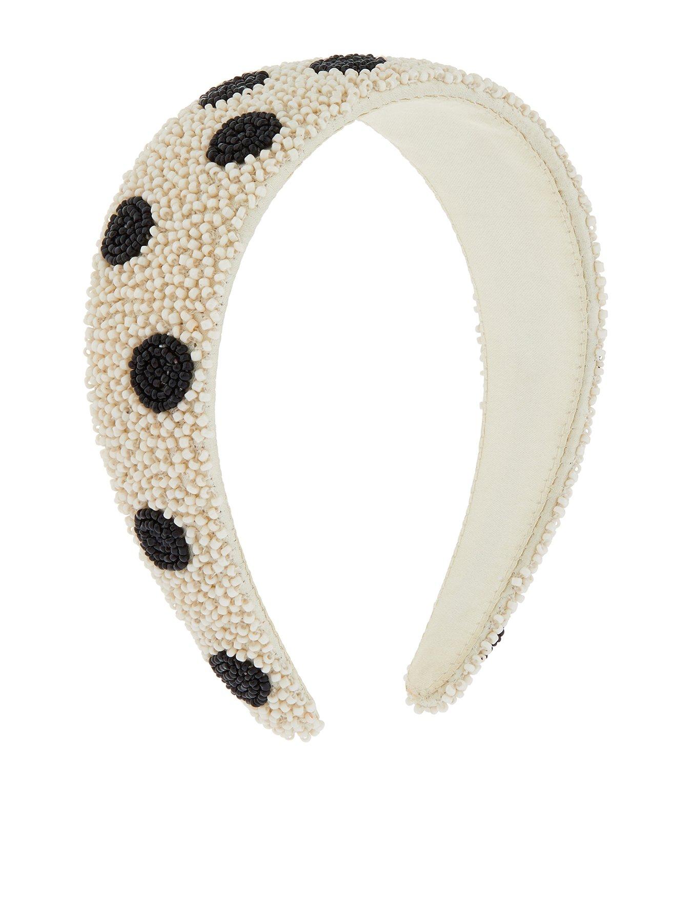 Accessorize White Bead And Black Dot Headband review