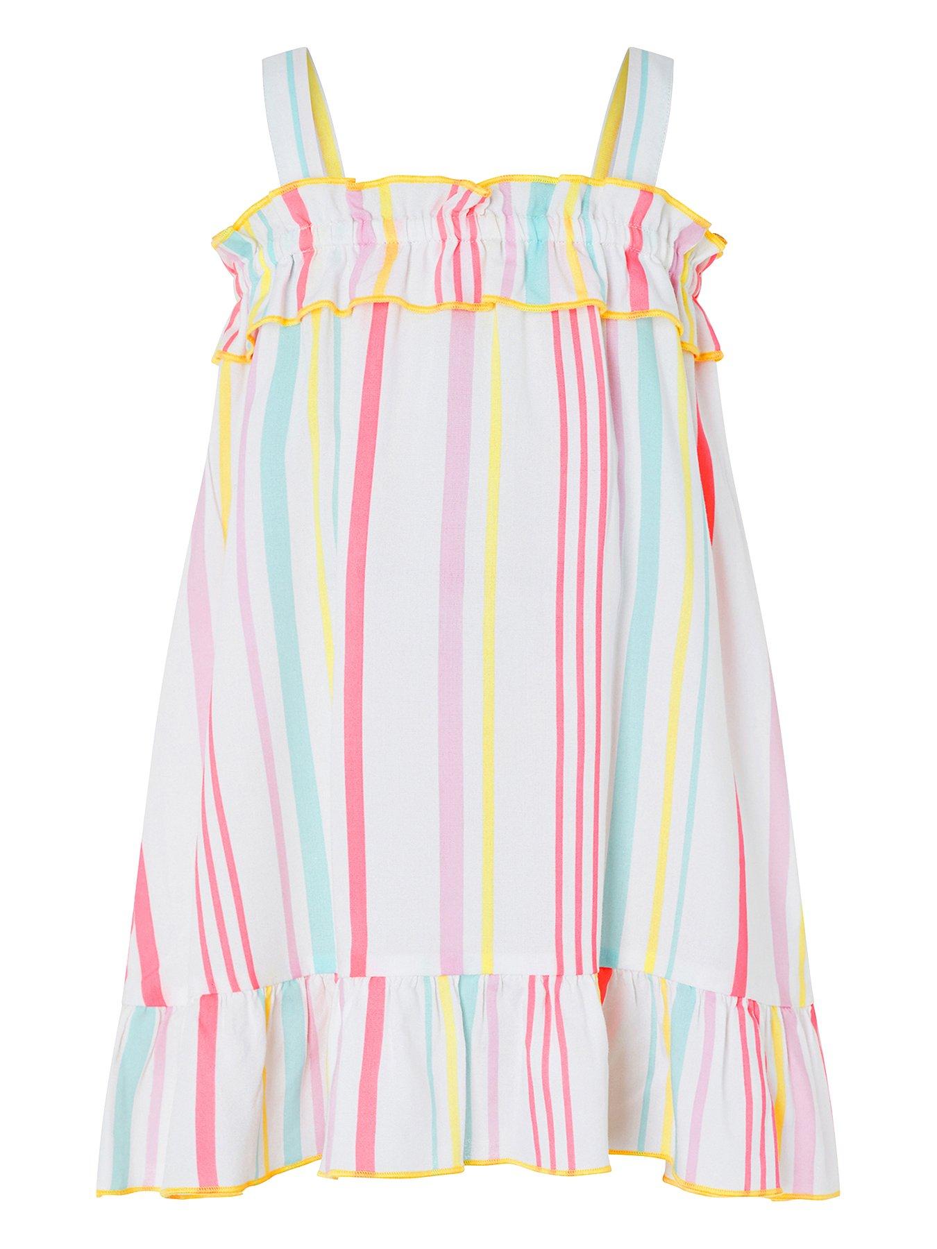 USA 2019 Toddler Baby Girls Kid Sleeveless Bandage Casual Sundress Skirt Dress