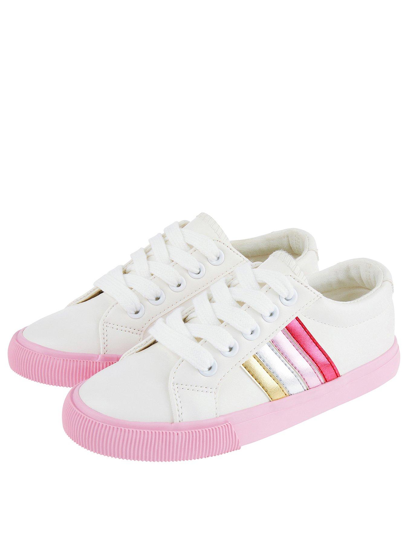 Monsoon Girls Maci Pink Stripe Trainers review