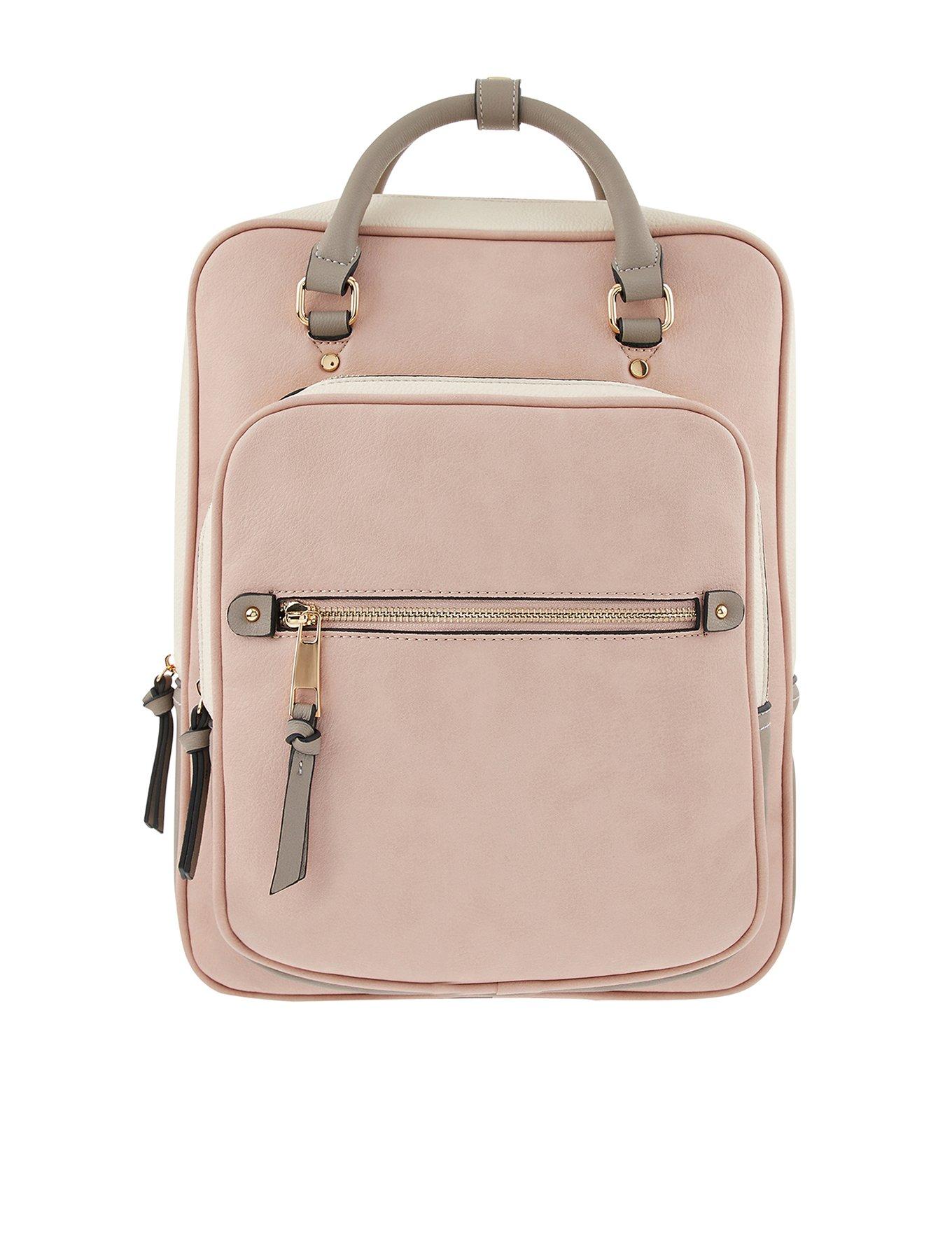 accessorize tan backpack