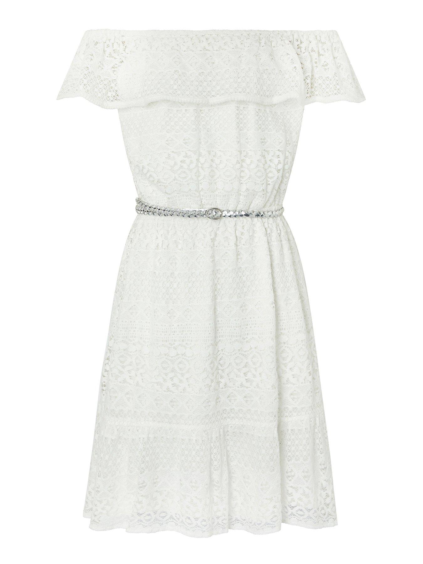 girls ivory lace dress