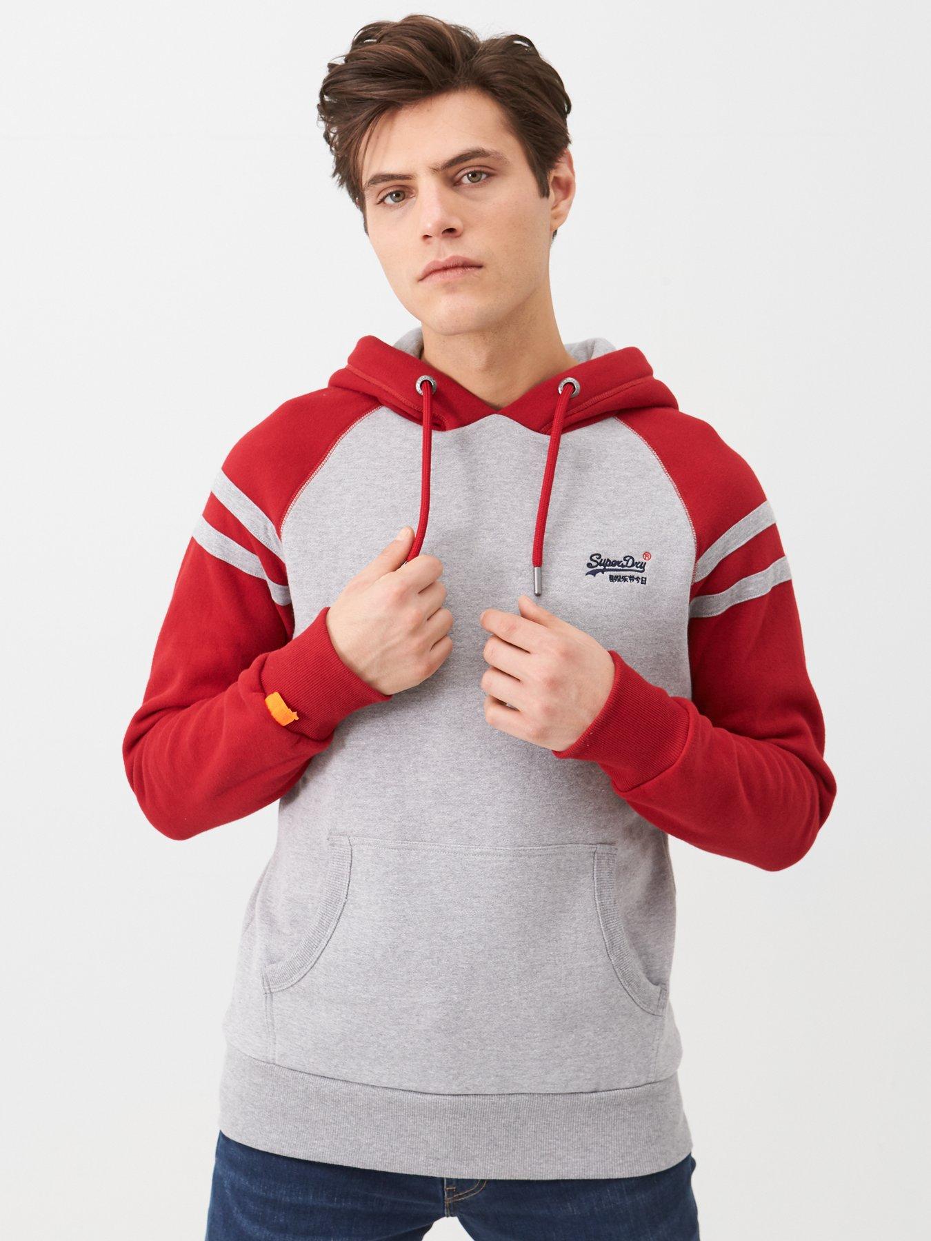 superdry orange hoodie