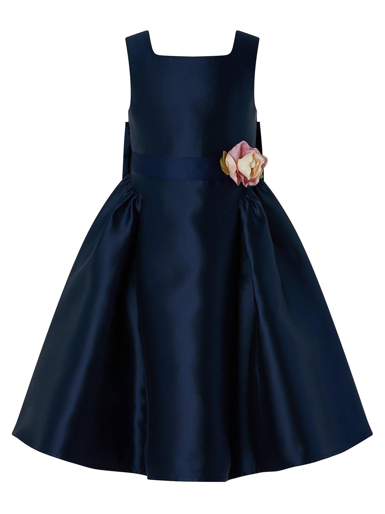 monsoon girls navy dress