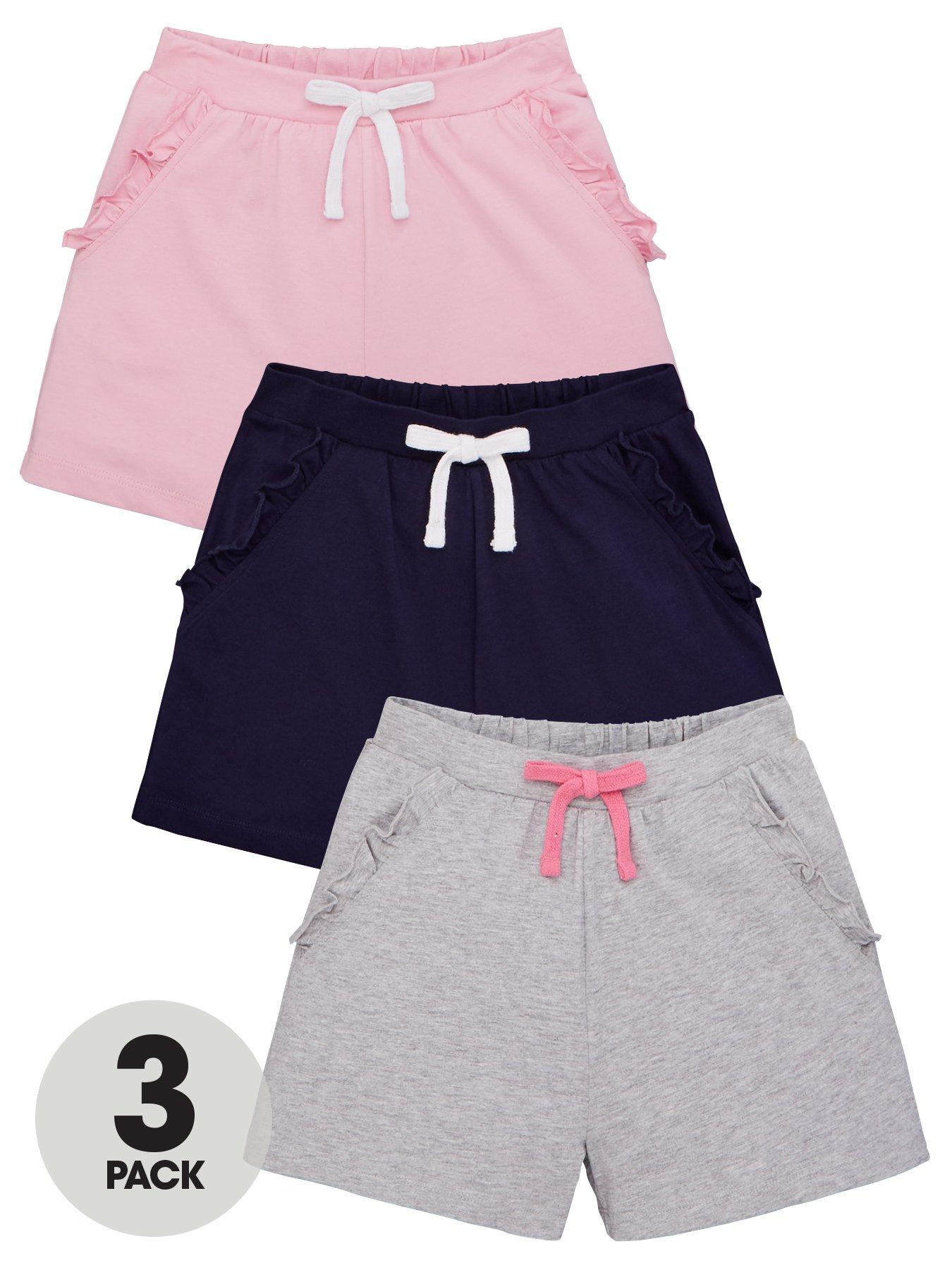 V By Very Girls 3 Pack Ruffle Pocket Shorts review