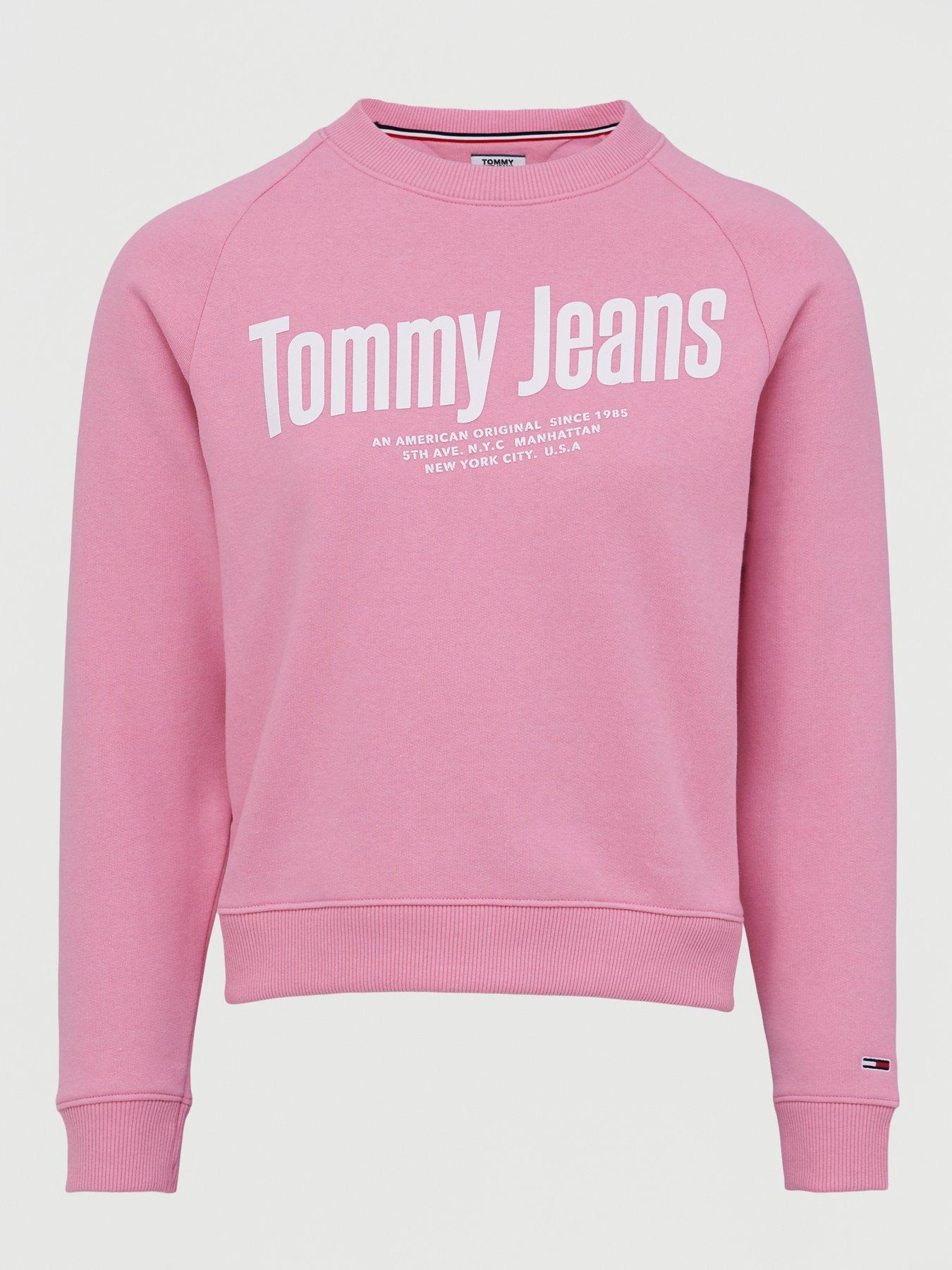 tommy jeans pink sweater