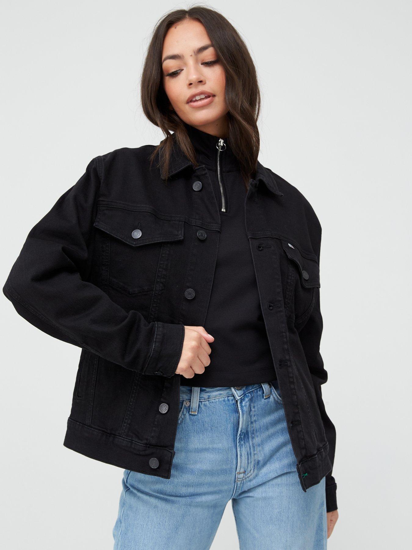 tommy jeans black coat