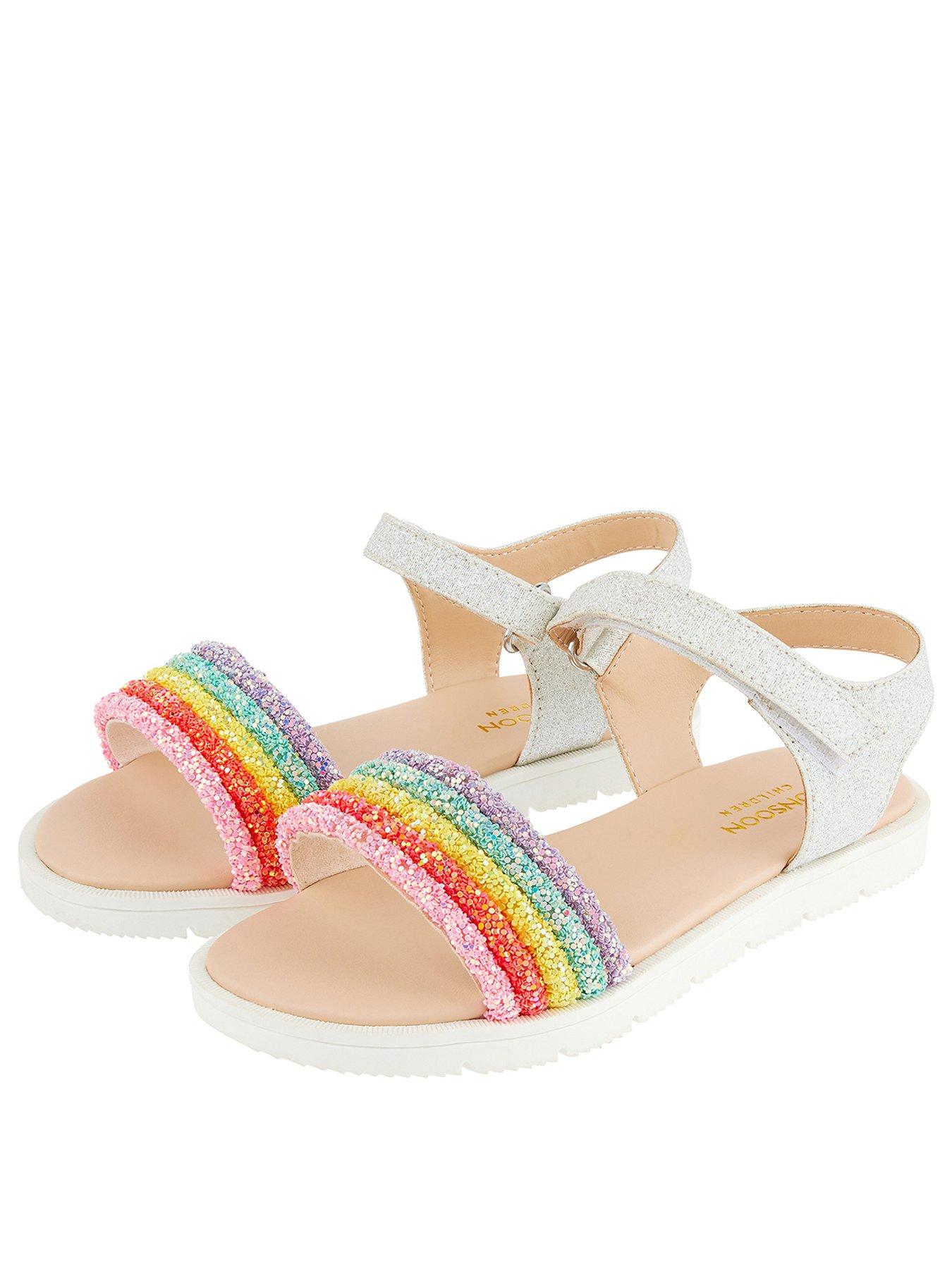 girls rainbow sandals