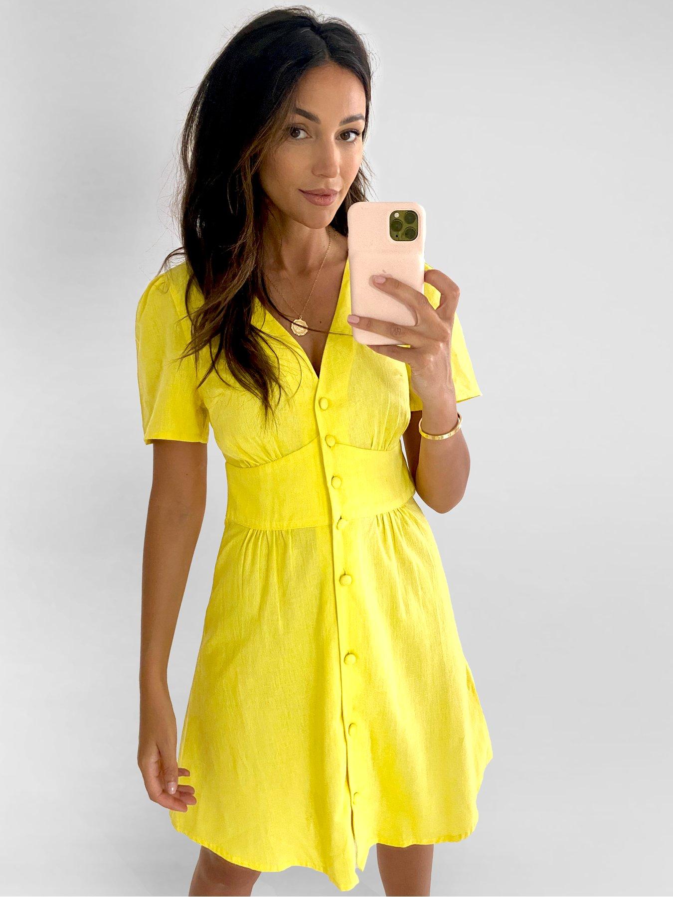 very yellow dress