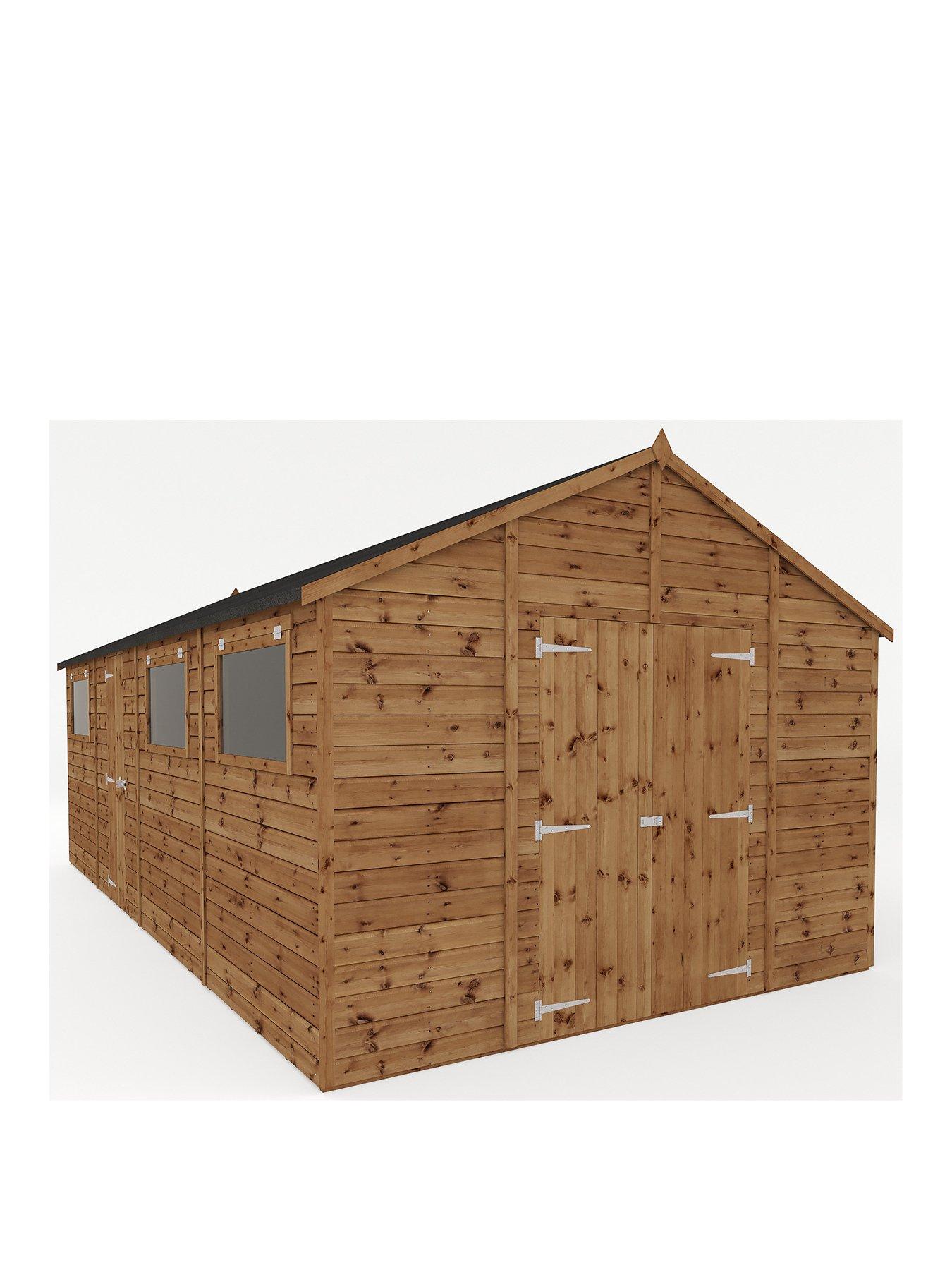 Mercia 20x10 Premium Pressure Treated Shiplap Workshop Shed With