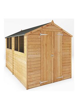 Product photograph of Mercia 10x6 Value Overlap Dip Treated Apex Shed from very.co.uk