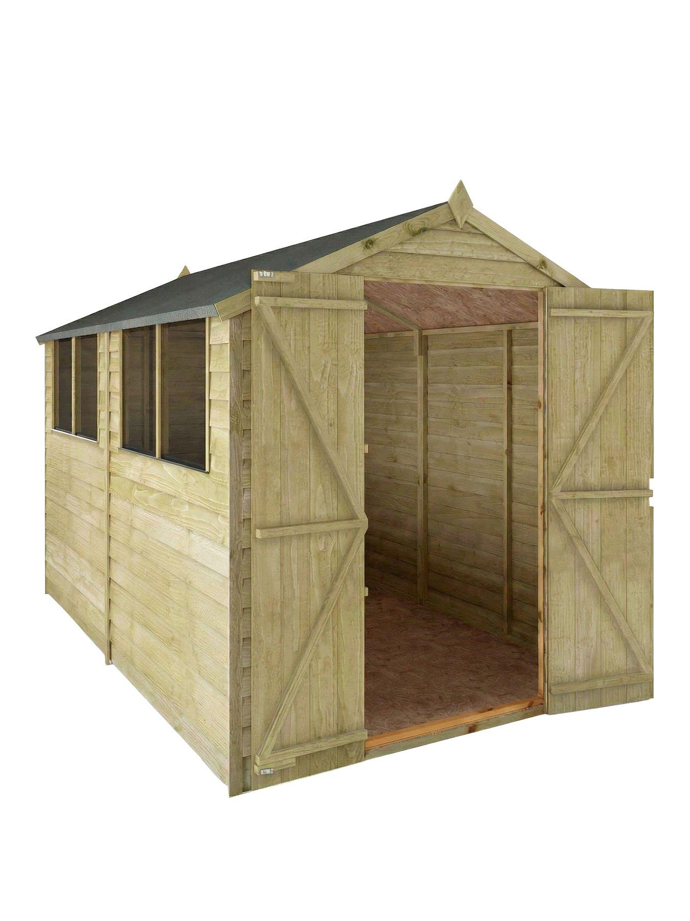 Image 2 of 6 of MERCIA 10X6 Value Overlap Dip Treated Apex Shed&nbsp;- FSC&reg; Certified