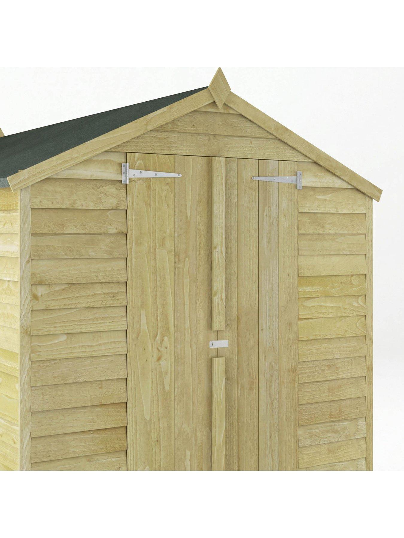Image 3 of 6 of MERCIA 10X6 Value Overlap Dip Treated Apex Shed&nbsp;- FSC&reg; Certified