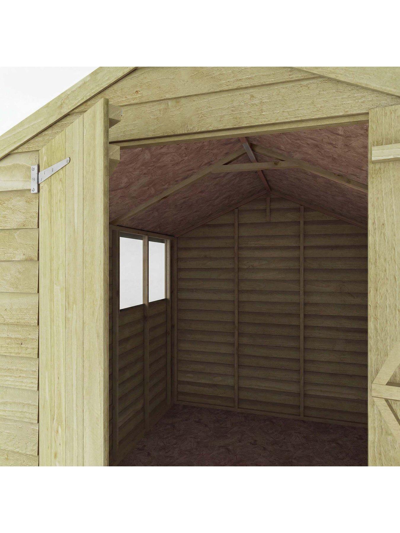 Image 4 of 6 of MERCIA 10X6 Value Overlap Dip Treated Apex Shed&nbsp;- FSC&reg; Certified