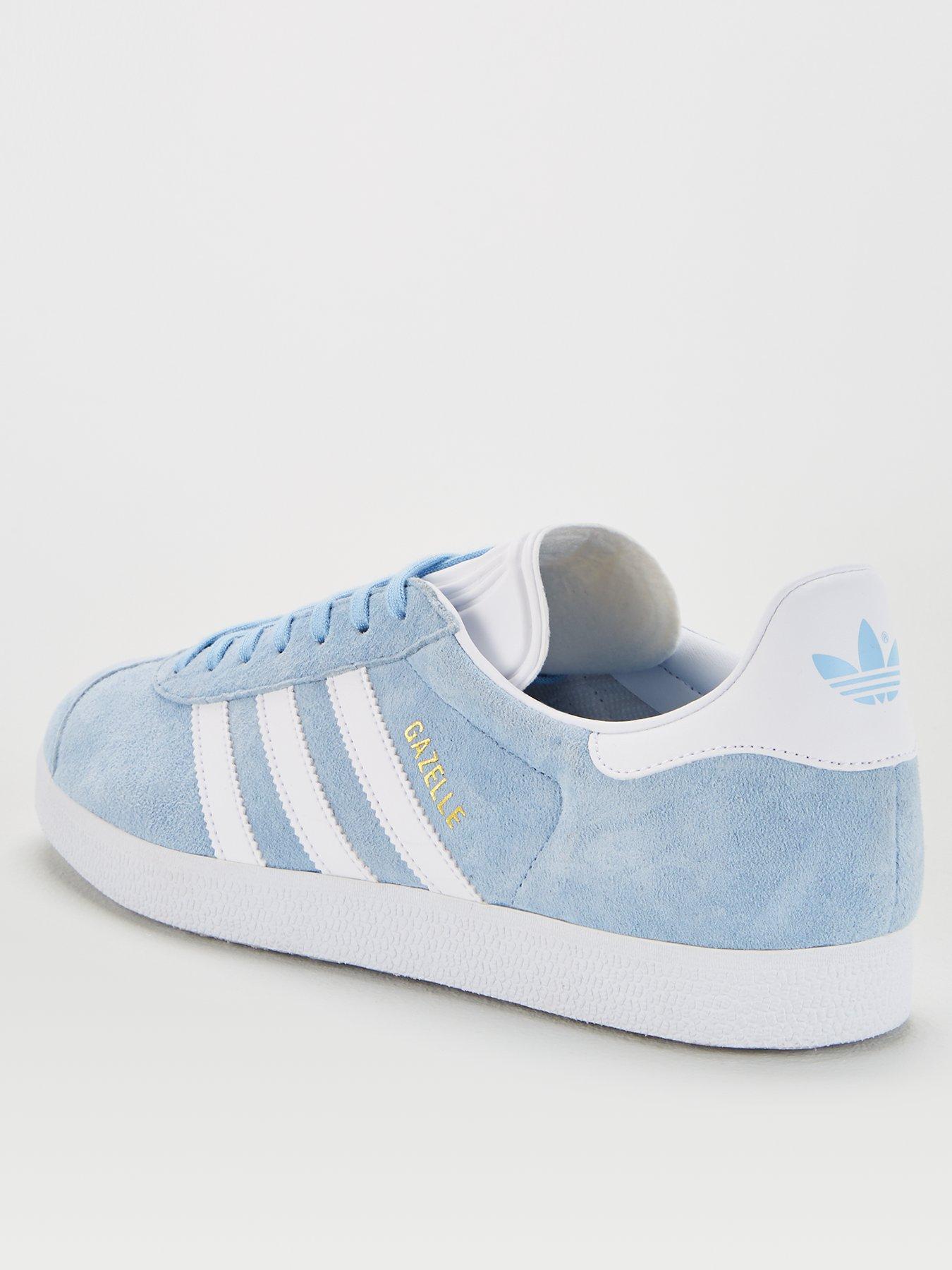 pale blue gazelle trainers