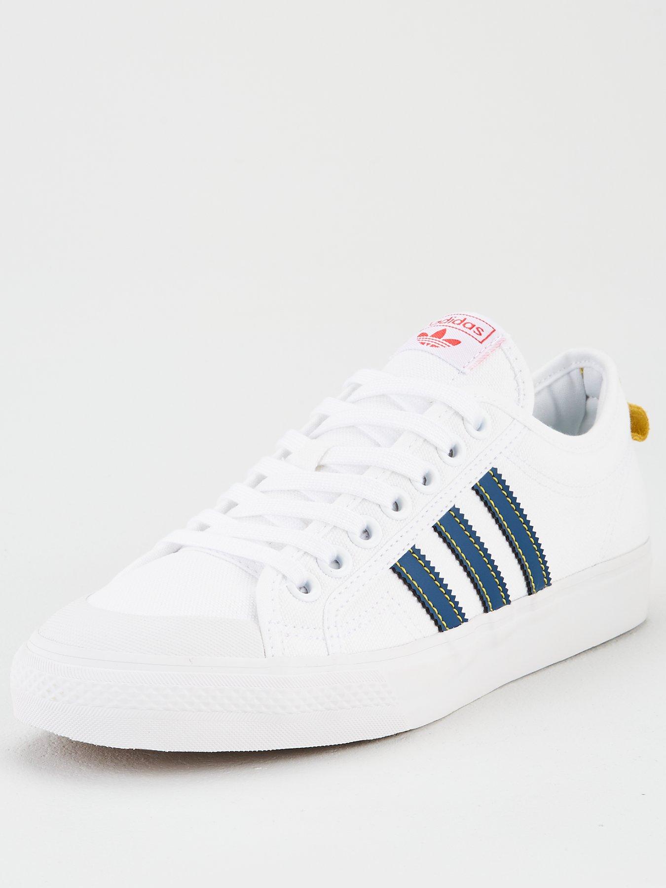 mens white nizza trainers
